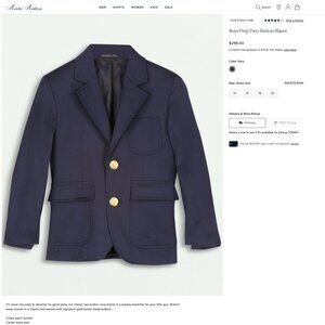 Blue Blazer Brooks Brothers Size 16